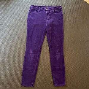 Loft purple corduroys, size 26